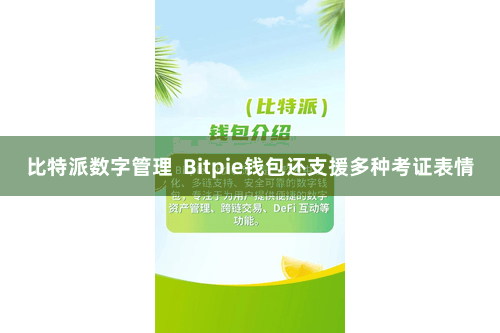 比特派数字管理  Bitpie钱包还支援多种考证表情